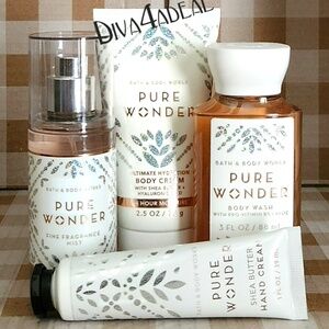 Bath & Body Works PURE WONDER 4PC Mini/Travel Set